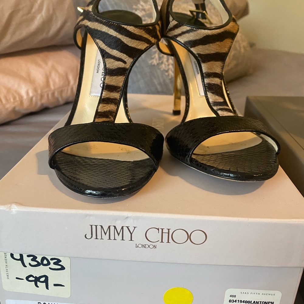Jimmy choo 38.5 heels - Picture 2 of 8
